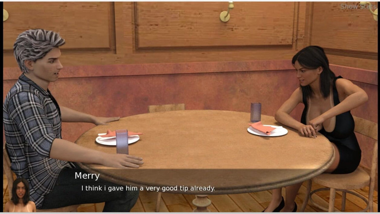 XXX Games Bunk: Project Hotwife - gameplay - roleplay - esposa gostosa brinca com garçom durante...