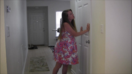 Nikki Nevada: Pregnant milf Nikki has to pee but the bathroom is...