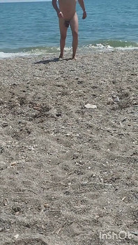 On the Beach Naked Enjoying