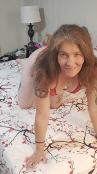 Satin Lady Posses in Her Sexy Stuff