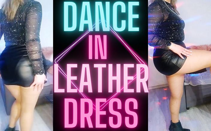 Monica Nylon: 가죽 드레스를 입은 댄스
