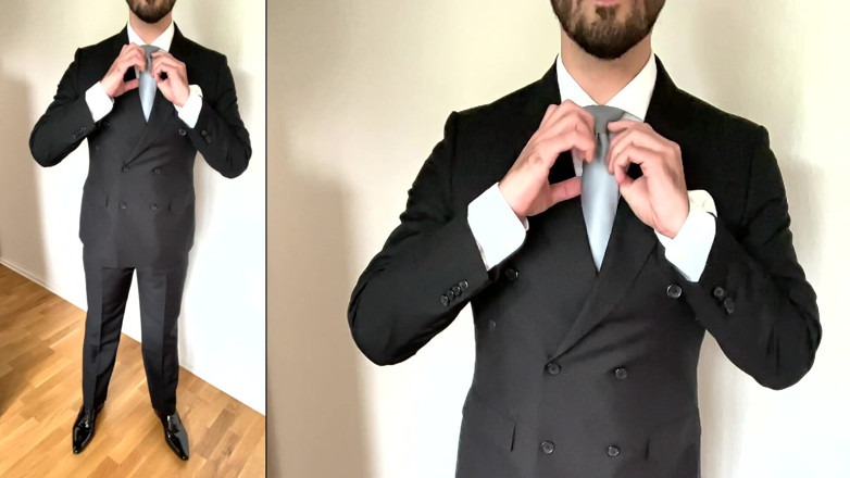 Master Shiny Shoes: Suited Businessman Jerking off