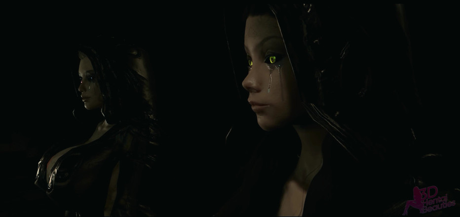 3DHentaiBeauties: Ashleys escape - riesiges schwanz-monster gegen kleine frau