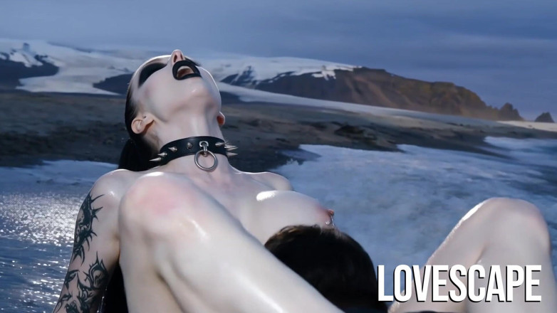 Lovescape: Busty Goth Rough Pounding on Icy Beach (ai)