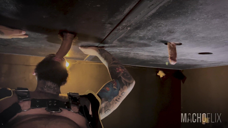 MACHOFLIX: Big Dicks on the Wall - a Gloryhole Experience