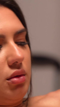 Beautiful Latina Bangs a