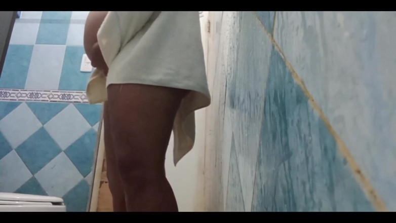 Karmicoxv: Karmica Chubby Mexican Pregnant in the Shower After Going to...