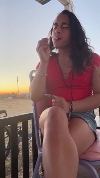 Red Hot Stepmom Outdoors Cumming in Hand