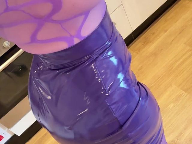 34jj Huge Tits Purple See Through Top Pvc Skirt (The Sophie James)
