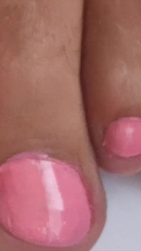 I'm Polishing My Feet and Finger Nails in Pink