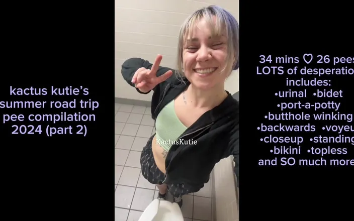 Kactus kutie: Summer Road Trip Pee Compilation Part 2