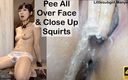 Little sub girl: Pee All Over Face &amp;amp; Close up Squirts
