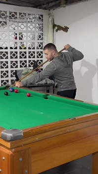 Sr Carmona and Victor Ferraz Playing Naked Billiards