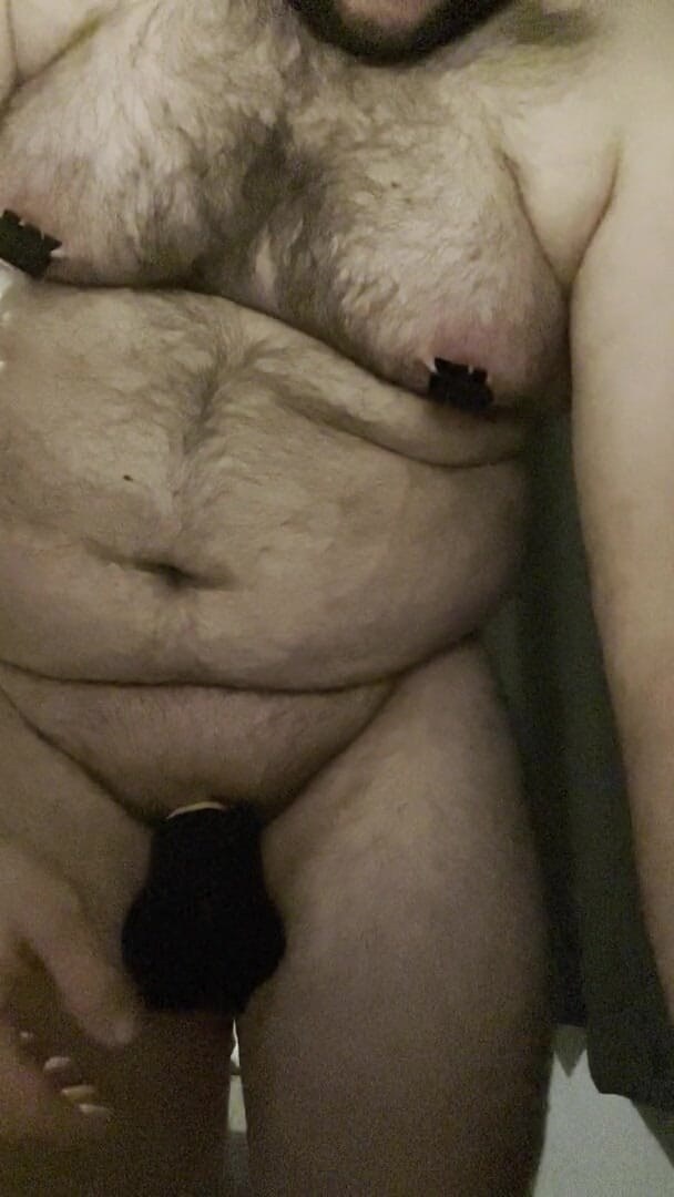 Shaun Cbt: Extreme schwanz-Bondagehüllen mit einer Socke mit Nippelklemmen
