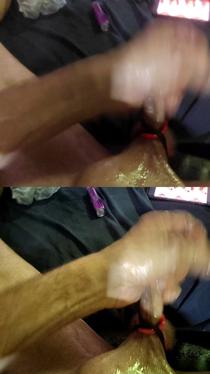 MRTHICK69: Masterbating s ptákovými prsteny ve dvou obrazovkách