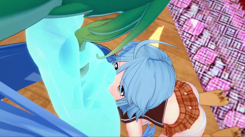 Hentai Smash: スライムの女の子スーがストラップオン積によるハーピーパピ - モンスターの女の子の変態との日常生活