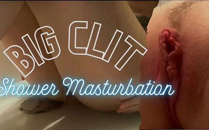 Trixie Fox: Big Clit Masturbation - Underneath the Shower - Trixie Fox