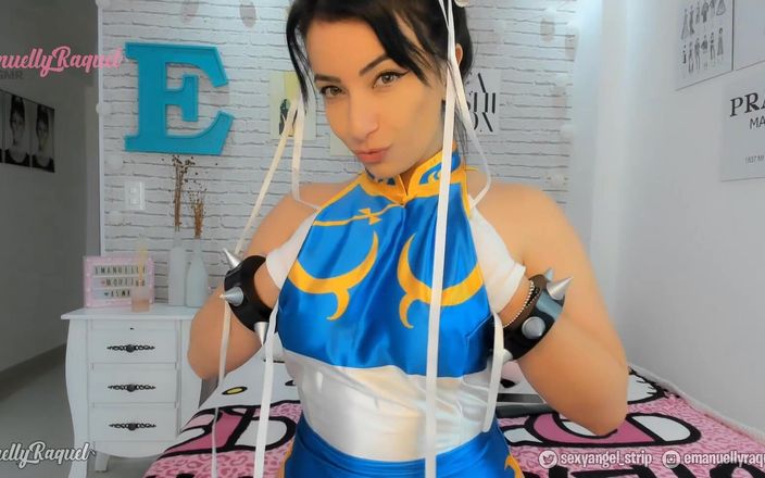 Emanuelly Raquel: Anal Jerk off Instructions by Chun Li Cosplay