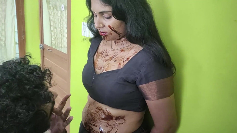 Vaigavarun45: Choklad slicka romantik av Vaishnavy och Sharun Raj, chokladslick från...