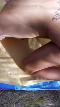 Blonde Skinny teen Mallory ass banged by stepdad with a condom on the beach
