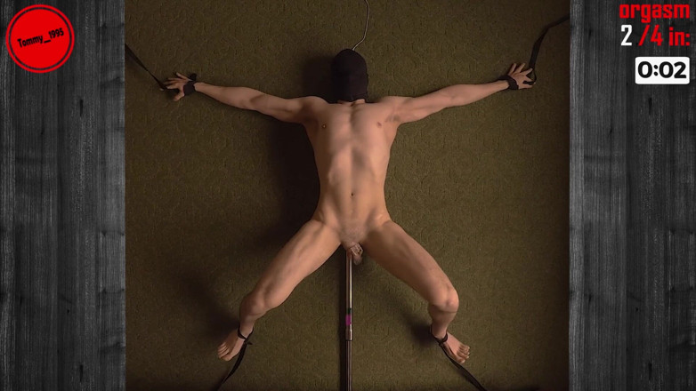 Tommy_1995: Šukací stroj dojící prostatu 4 orgasmy hands-free, zdrženlivý hetero twink