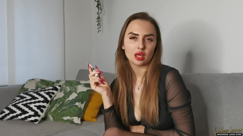 Goddess Lena: Instruksi coli stoking nilon kaki