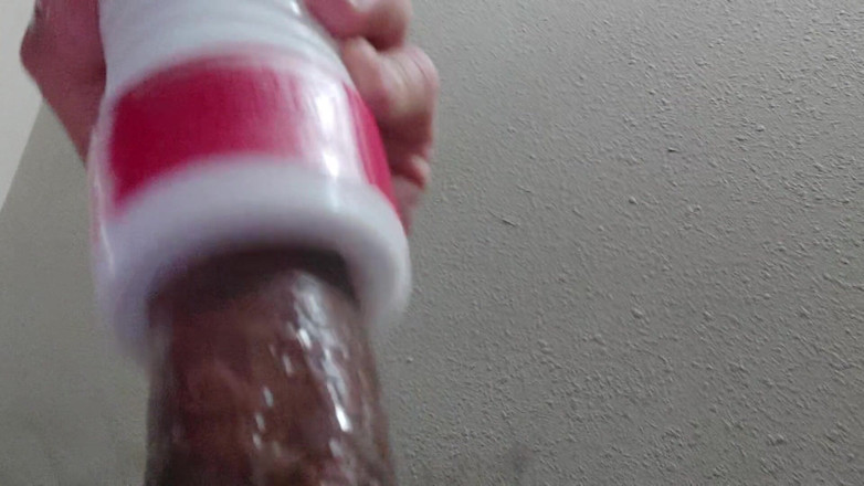 MrABDR: Stroking with a tenga cup