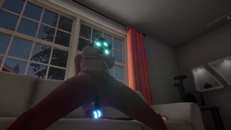Wraith ward: Girl masturbating In VR