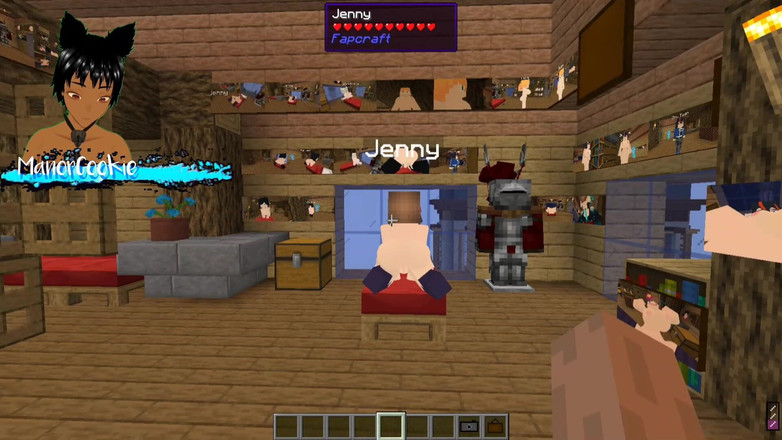 Manor Cookie: Minecraft Jenny Mod Fapcraft Různé sexuální animace pro Jenny