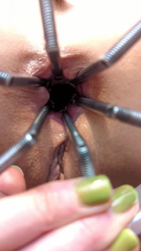 Roztahování mého těsného zadku se zrcátkem