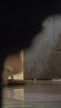 Peeking at Thick Hairy Pee