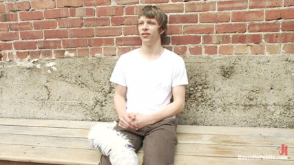 Bound in public: A Furry Gets Beaten and Gang Fucked at a Public...