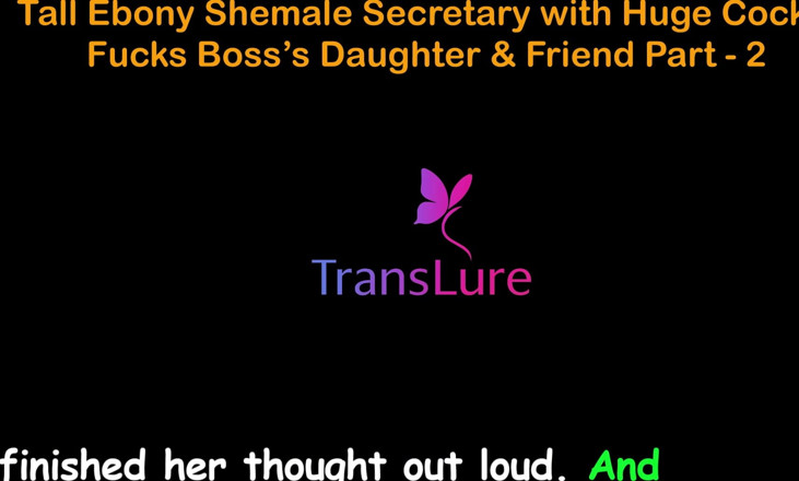 TransLure: English Audio sex story - secretária transsexual alta com pau enorme -...