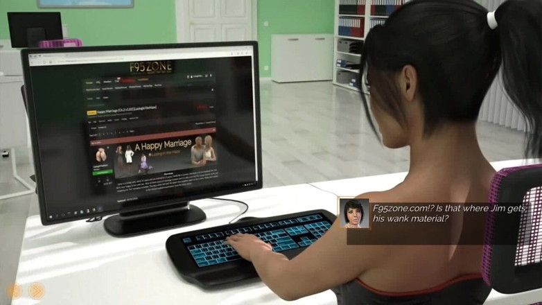 Dirty GamesXxX: Perkahwinan bahagia: isteri menangkap suaminya mengongkek setiausahanya, ep antara kaum.11