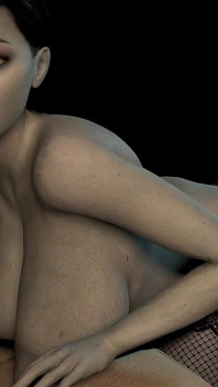Lady Dimitrescu Gets Her Manthing to Eat Her Pussy