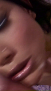 Asian tranny Cherry stays hard as she takes it even harder in her ass