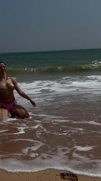 Topless on the Beach, Pussy Fingering, Outdoor Nudity