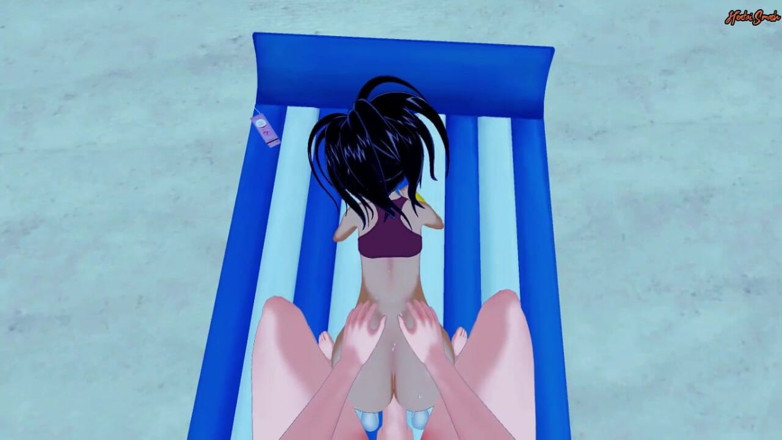Hentai Smash: Kale se la follan en la playa con tu preñada...