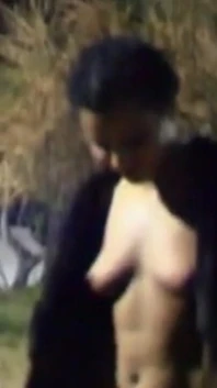 Nina Lisa: Lisa Peeing Outdoor in the Night
