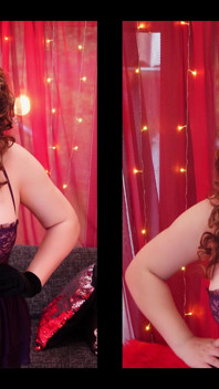 See-through Magic - Curves in Motion - Purple Mesh Mini Dress
