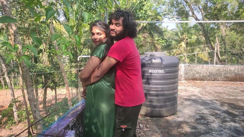 Vaigavarun45: 屋外セックス、ヴァイシュネイビーとシャルンラージ屋外ロマンスとセックス、テラスでのセックスとマルカップルホットロマンス