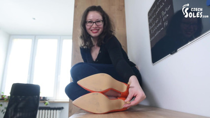 Czech Soles - foot fetish content: Big soles foot fetish teasing webcam