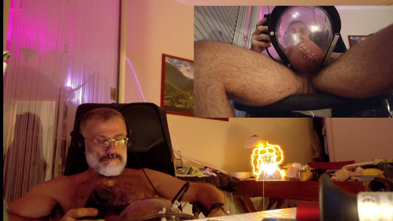 MusclesCigarsFFPig: 生理食塩水、マンワンでのマスターベーション、陰嚢とトルのポンプ