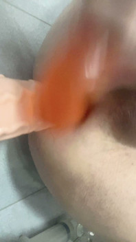 Sisboy Fucked Herself with Two Big Dick Toy