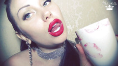 Goddess Misha Goldy: Valentines červené značky na skle