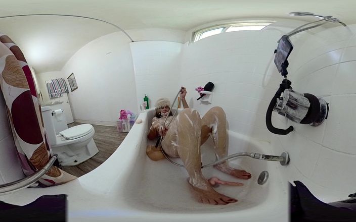 Lizzy Yum: Lizzy Yum VR 2025년 6월 에지 목욕 아마추어, 거유, 섹스 토이, 솔로(딜도 자위 53)