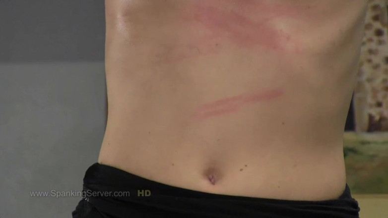 Spanking Server: Tattooed Foxy breast whip