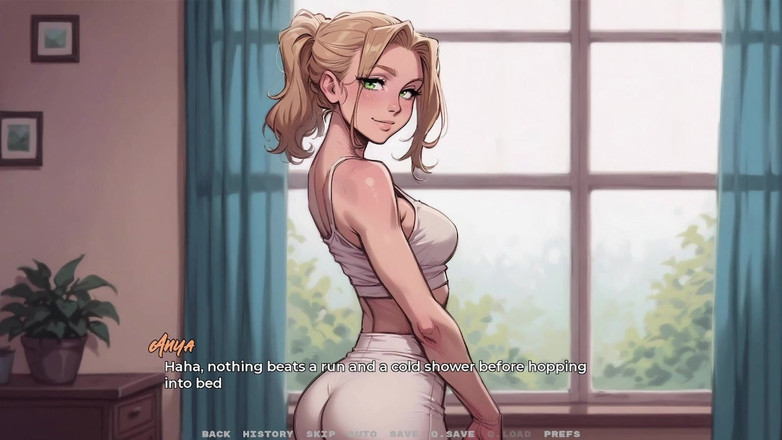 AVNTeller: 我的新女友 #2 - 红发继妹展示她的新泳衣。你可以看到她的大屁股和大奶子