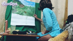 Bolly Karma: Sexy milf porno ukazující prsa a sání ptáka