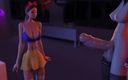 3D Hentai Animation: 할로윈에서 마른 창녀와 섹스하는 거대한 후타 쉬멜